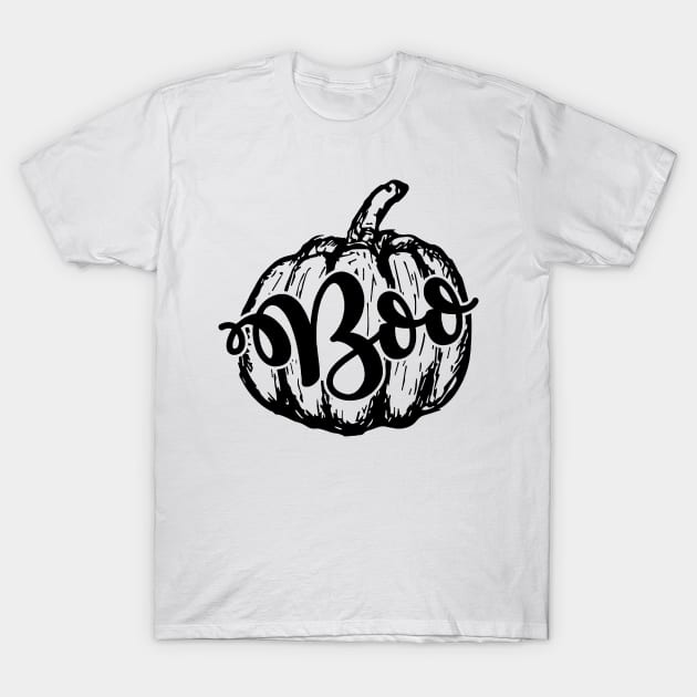 Boo Pumpkin T-Shirt by Mariteas